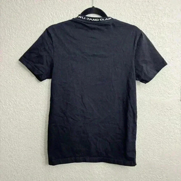 Wu-Tang Clan Shirt W Logo Embroidered SS Spellout Collar Cotton Men’s Size Small - Picture 4 of 6